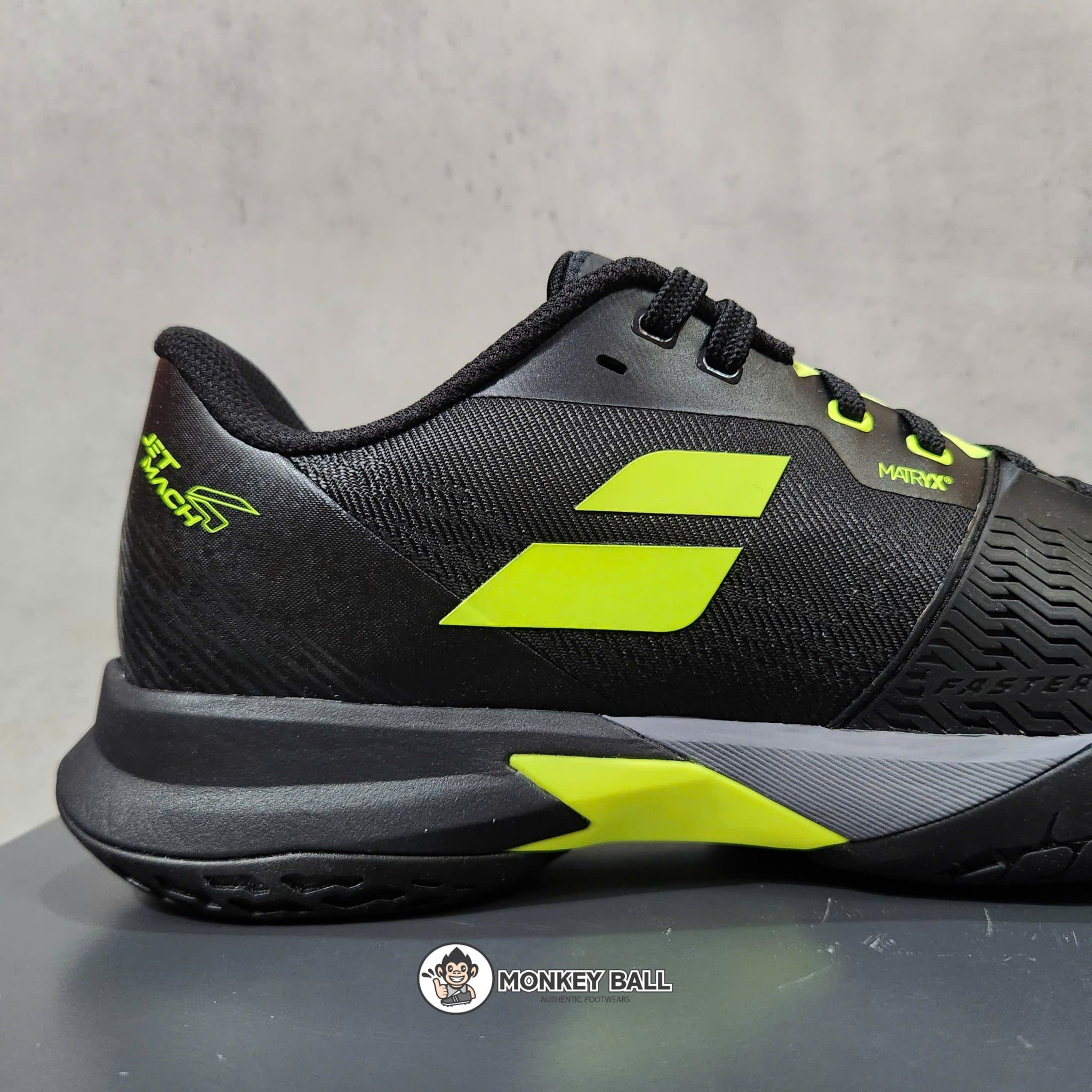  Giày Pickleball Babolat Jetmach 4 All Court Mens - Đen / Neon 