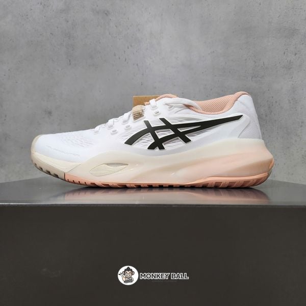  Giày Pickleball Asics Gel Resolution X - 1042A279.106 - Trắng / Hồng phấn 