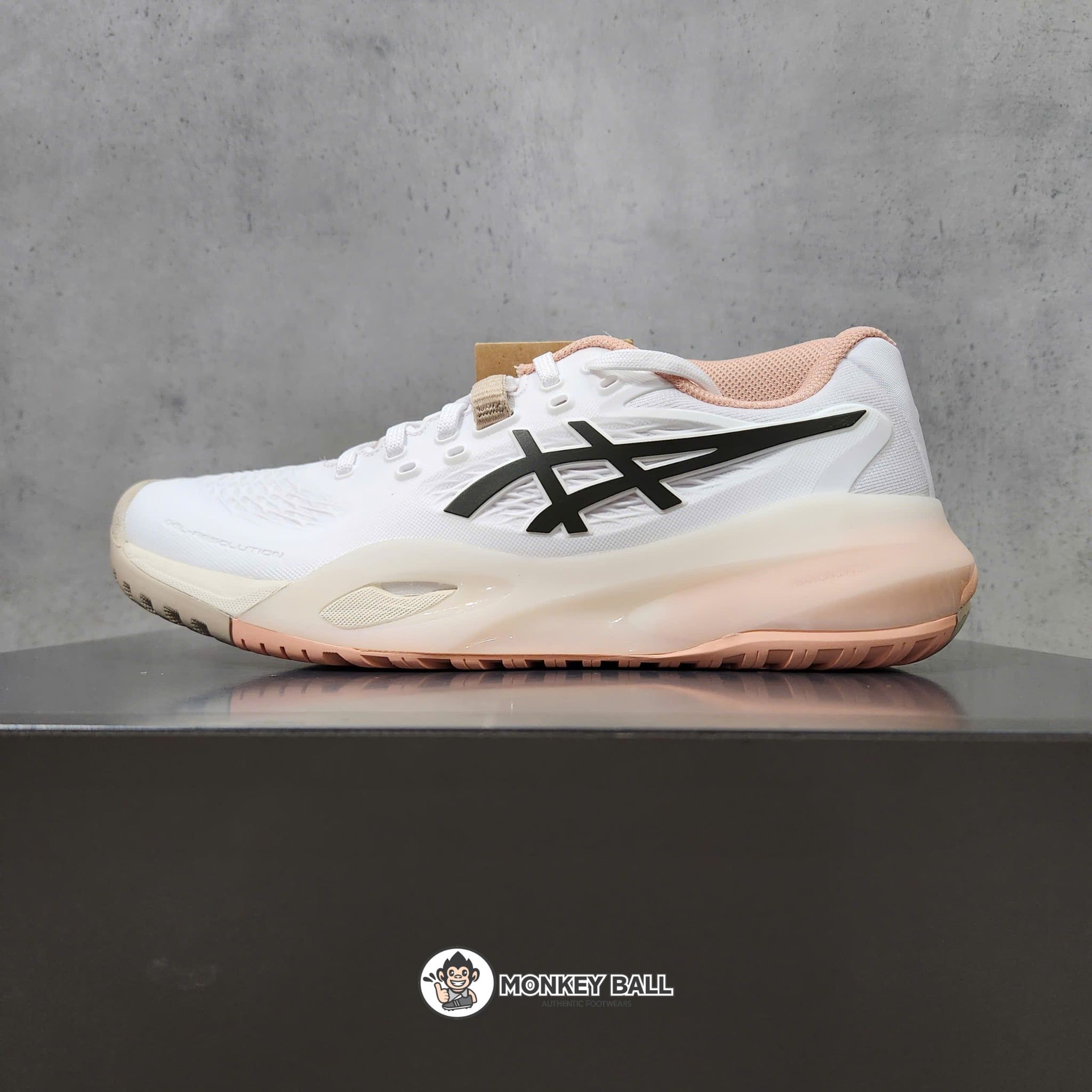  Giày Pickleball Asics Gel Resolution X - 1042A279.106 - Trắng / Hồng phấn 