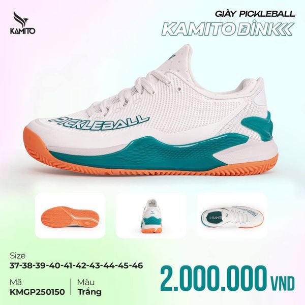  Giày Pickleball Kamito DINK - Trắng 