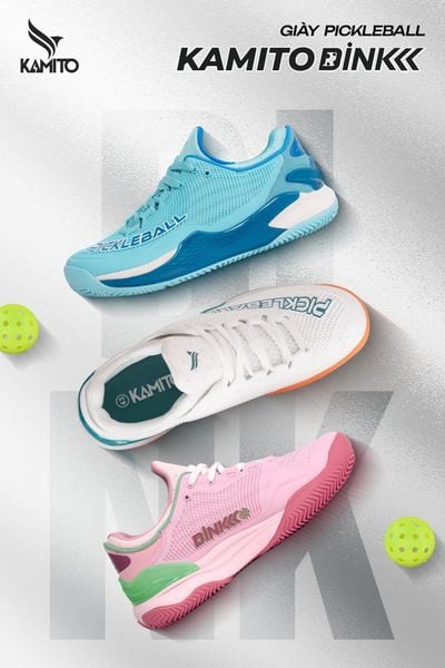  Giày Pickleball Kamito DINK - Trắng 