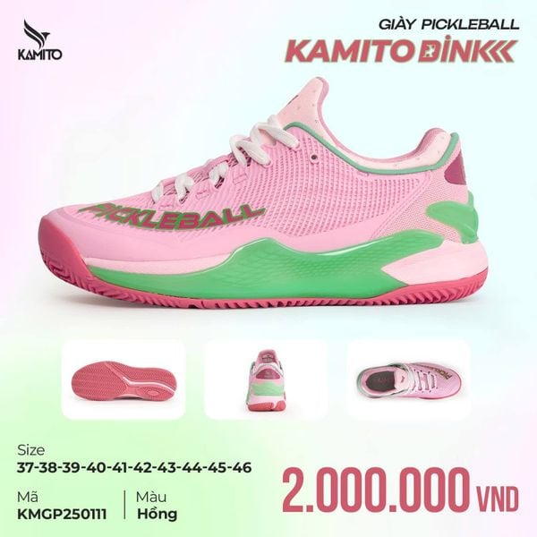  Giày Pickleball Kamito DINK - Hồng 
