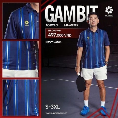  Áo Polo Jogarbola Gambit 