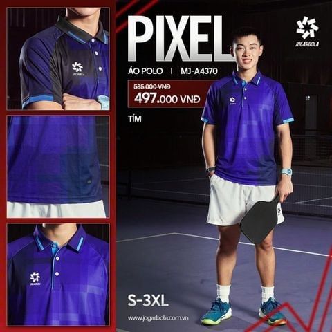  Áo Polo Jogarbola Pixel 