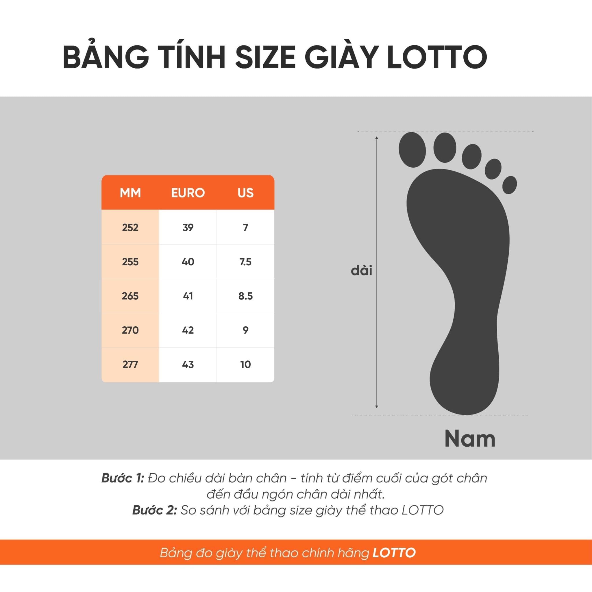  Giày Pickleball Lotto Garret - Trắng / Vàng 