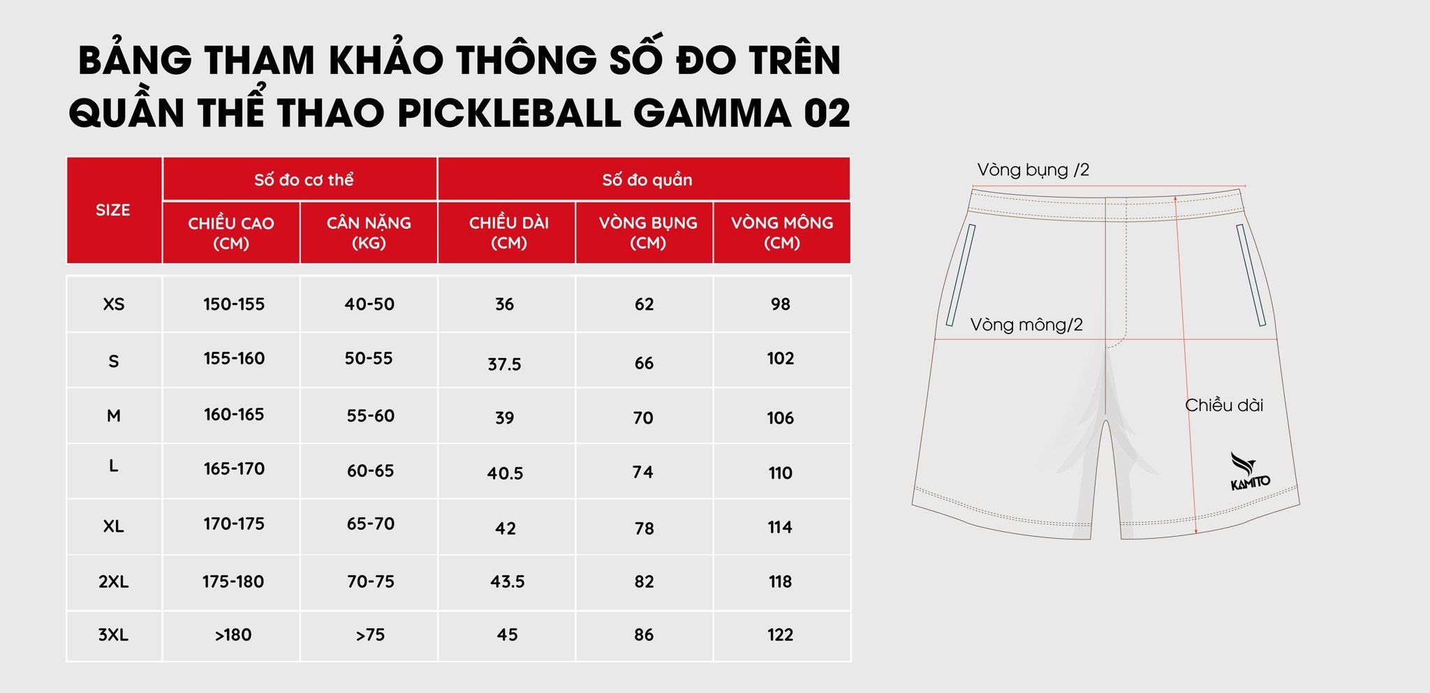  Quần Pickleball Kamito Gamma 