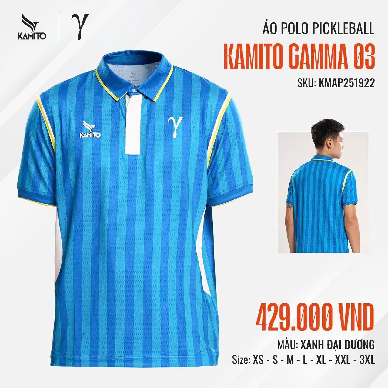  Áo thi đấu Pickleball Kamito Gamma 