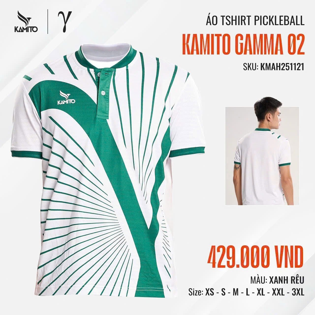  Áo thi đấu Pickleball Kamito Gamma 