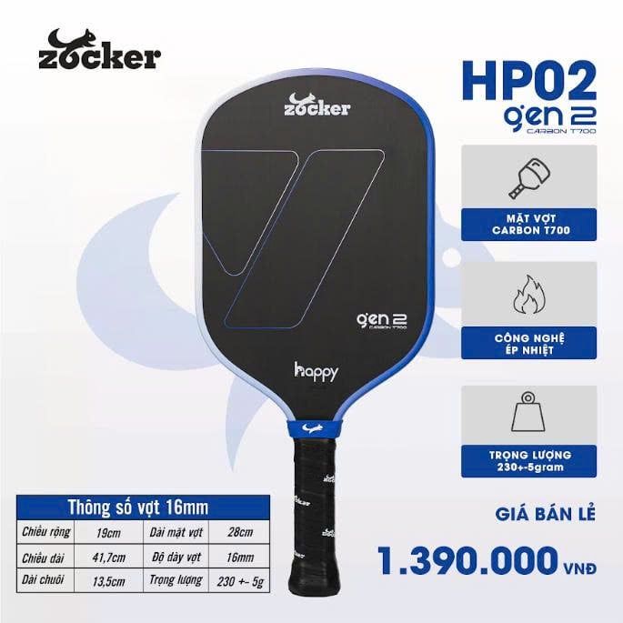  Vợt Pickleball Zocker Happy HP02 Gen2 