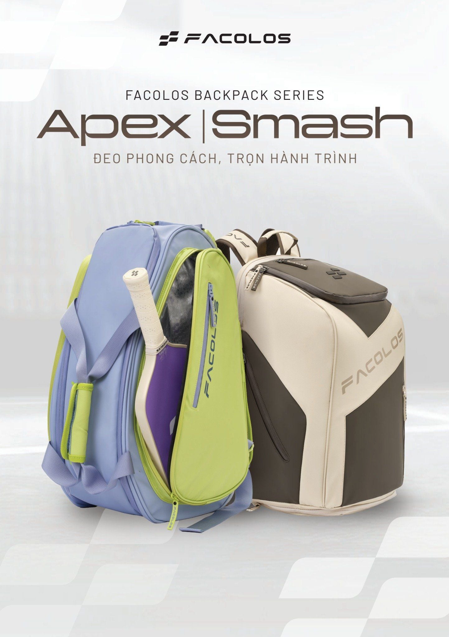  Balo Pickleball Facolos Apex / Smash Backpack Series 