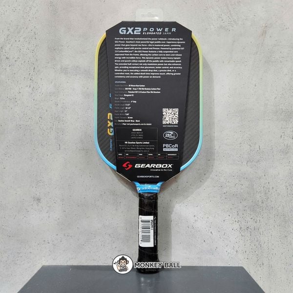  Vợt Pickleball GX2 Power Elongate Limited Edition Blue Yellow 