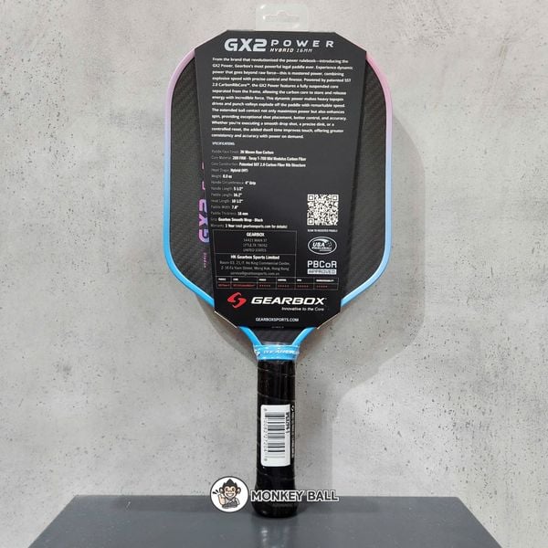  Vợt Pickleball GX2 Power Hybrid Limited Edition Blue Pink 