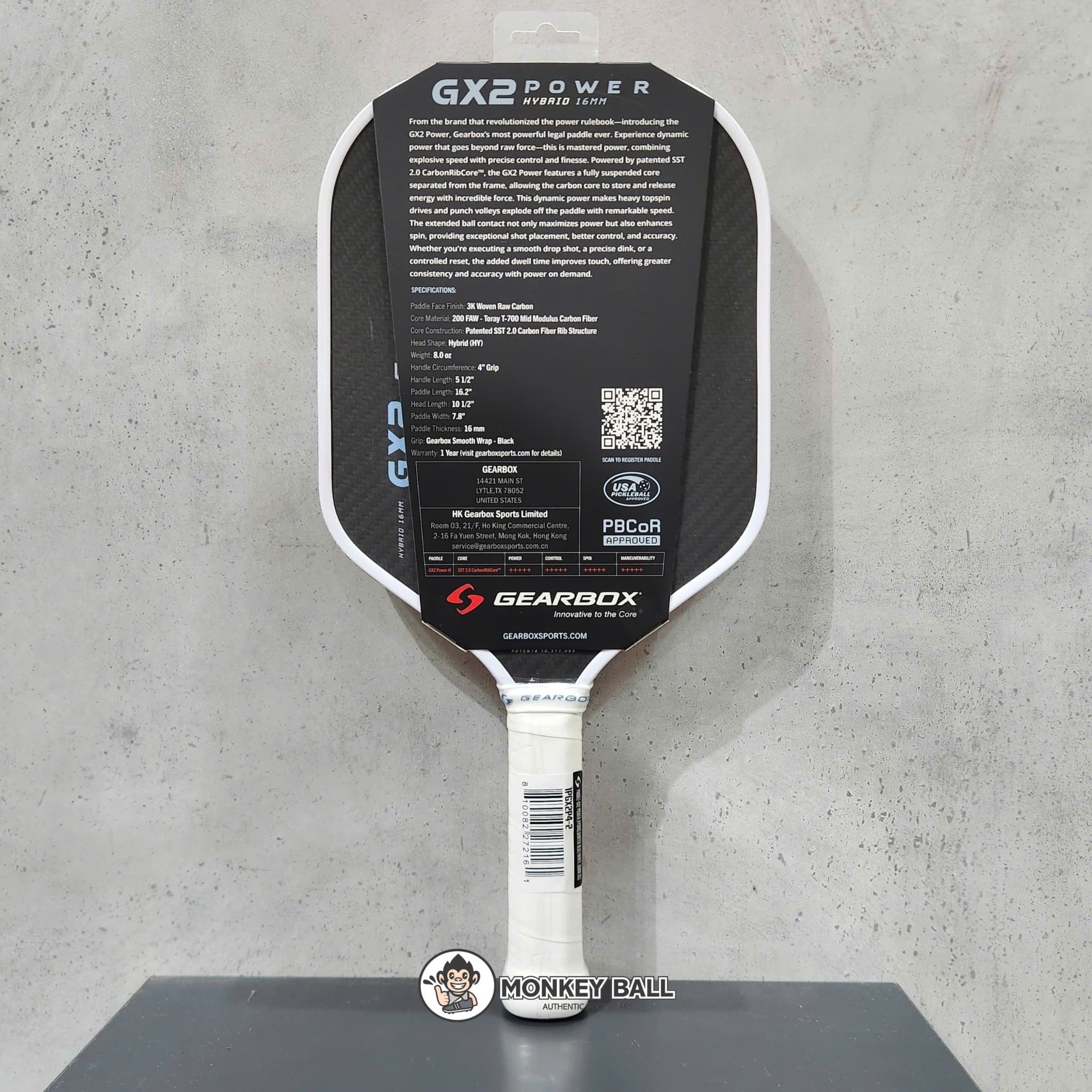  Vợt Pickleball GX2 Power Hybrid Limited Edition White 