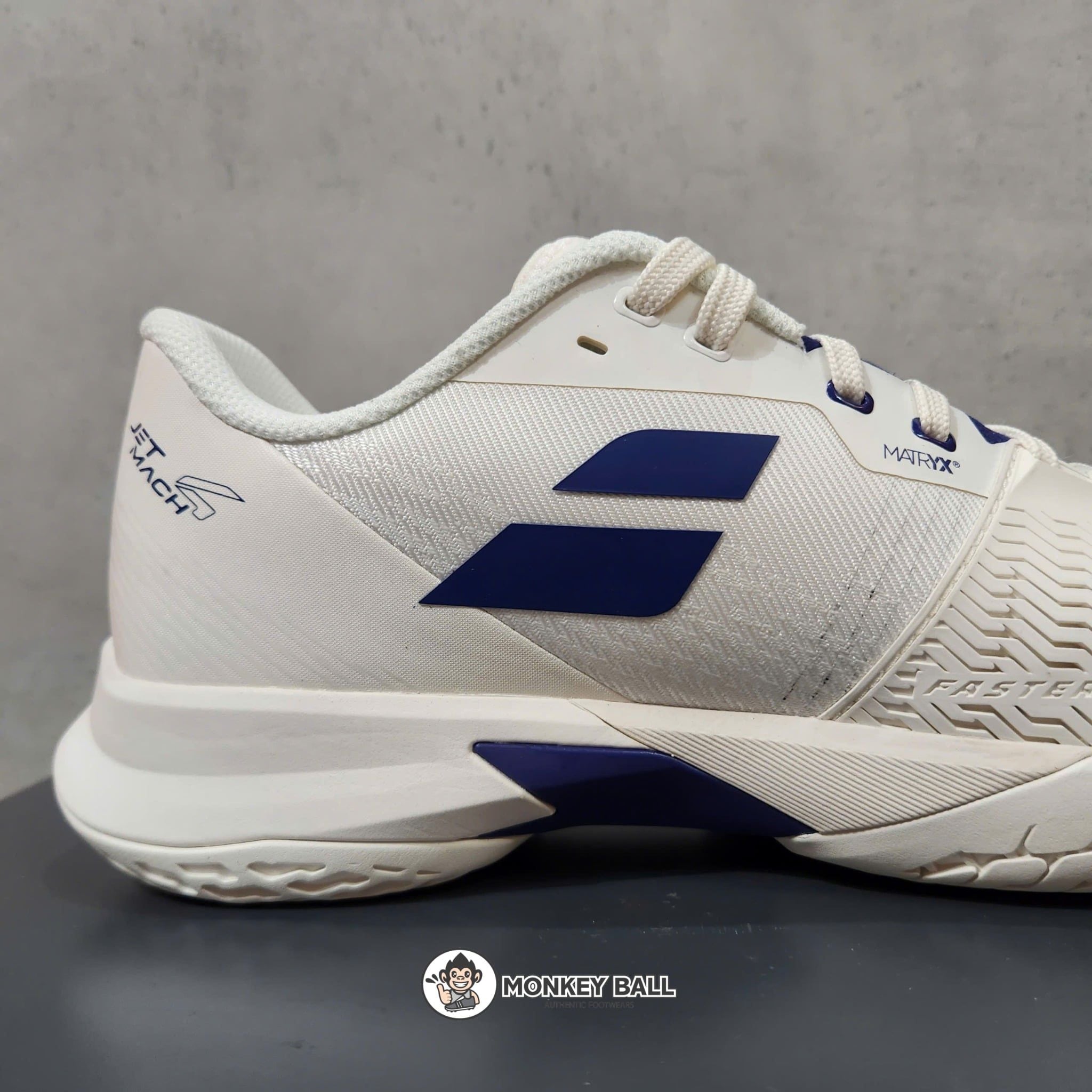  Giày Pickleball Babolat Jet Mach 4 All Court - Trắng/Xanh 