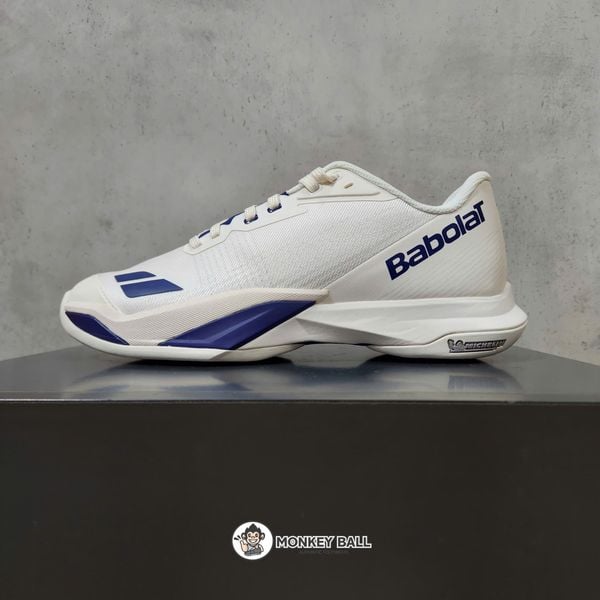  Giày Pickleball Babolat Jet Mach 4 All Court - Trắng/Xanh 