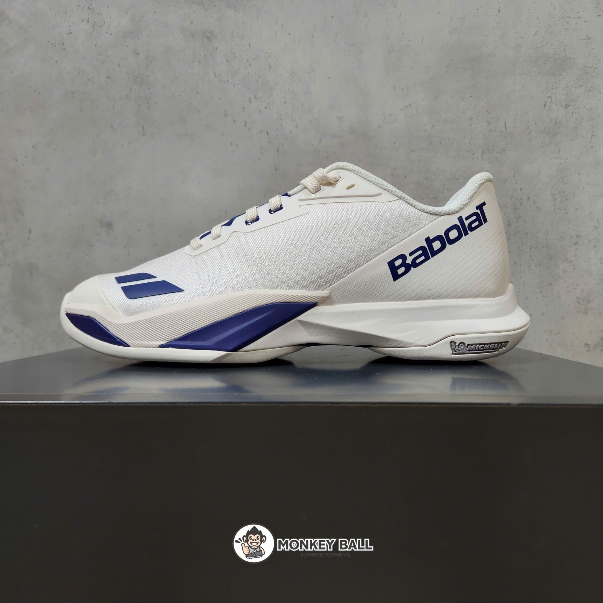  Giày Pickleball Babolat Jet Mach 4 All Court - Trắng/Xanh 