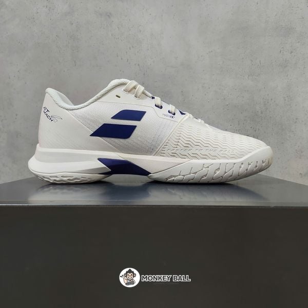 Giày Pickleball Babolat Jet Mach 4 All Court - Trắng/Xanh 