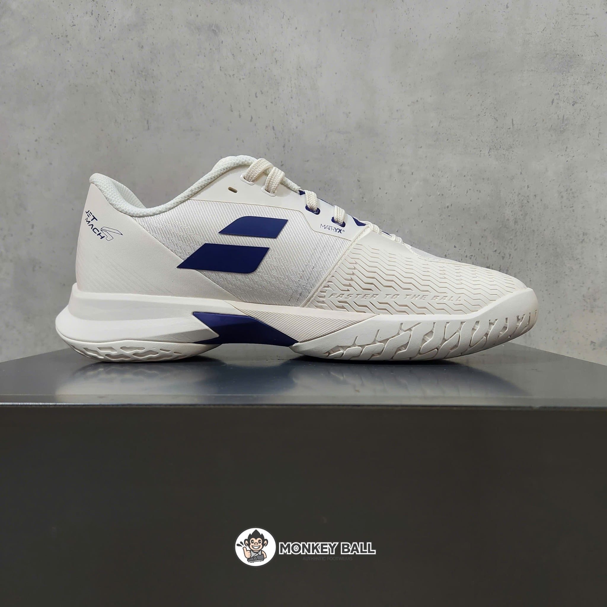  Giày Pickleball Babolat Jet Mach 4 All Court - Trắng/Xanh 