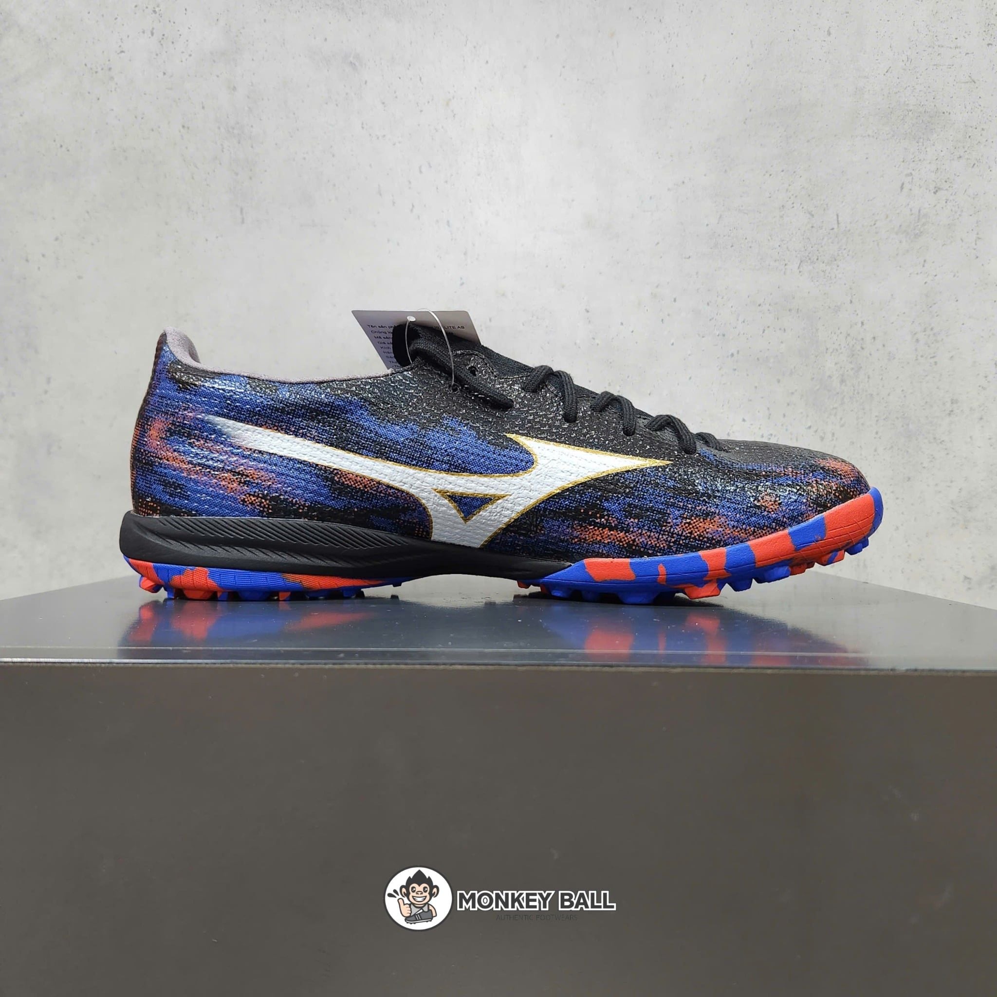  Giày MIZUNO ALPHA 3 ELITE AS TF - ĐEN/XANH/ĐỎ 