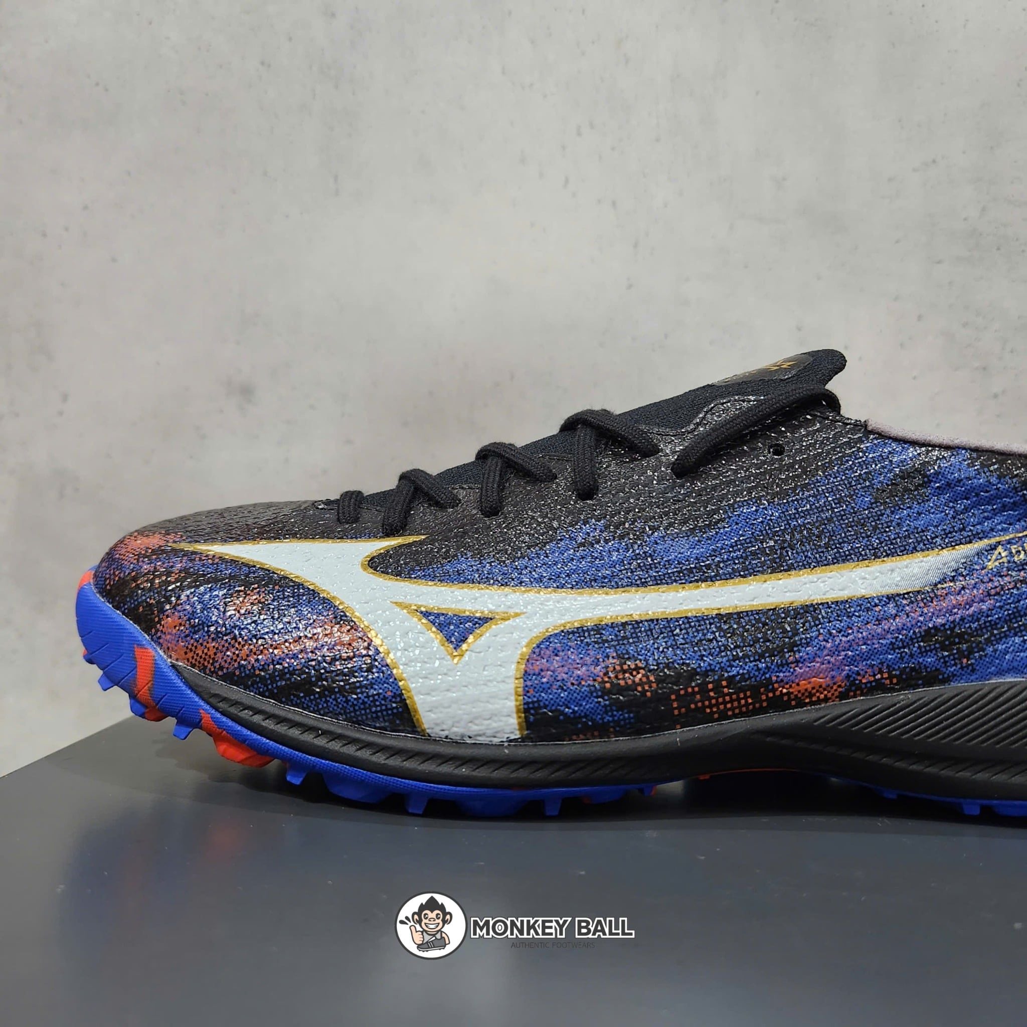  Giày MIZUNO ALPHA 3 ELITE AS TF - ĐEN/XANH/ĐỎ 