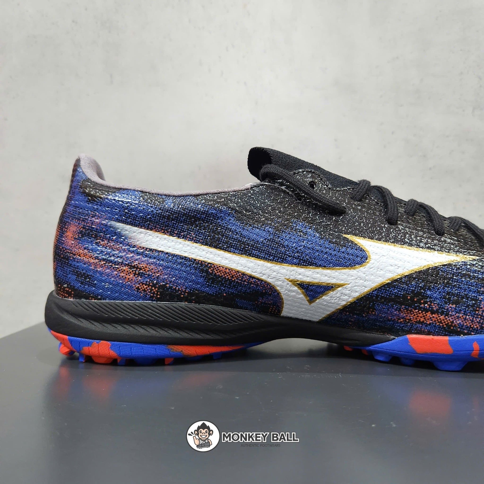  Giày MIZUNO ALPHA 3 ELITE AS TF - ĐEN/XANH/ĐỎ 