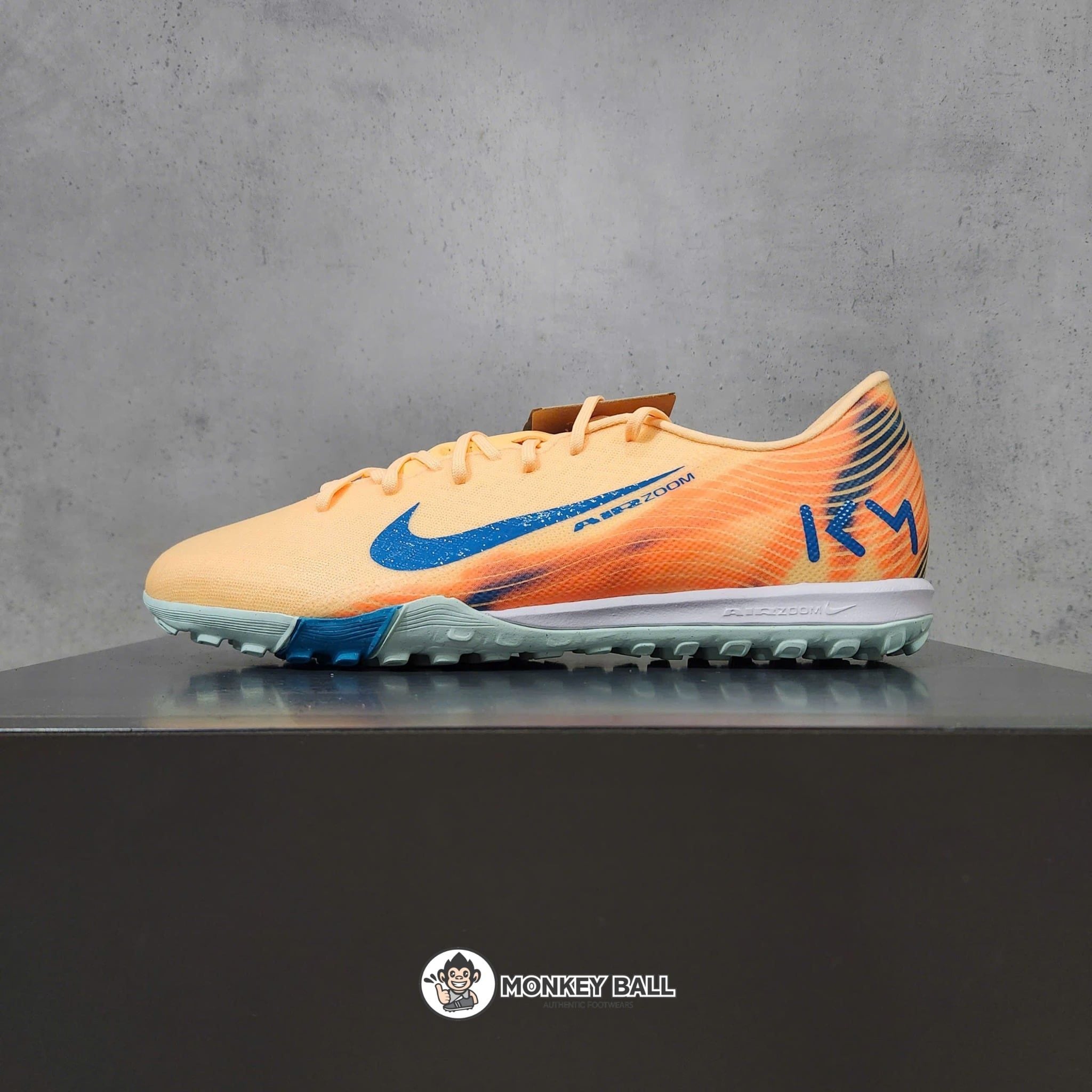  Giày NIKE AIR ZOOM MERCURIAL VAPOR 16 ACADEMY TF MBAPPE PERSONAL EDITION - MELON TINT/NEO TURQUOISE/IGLOO 