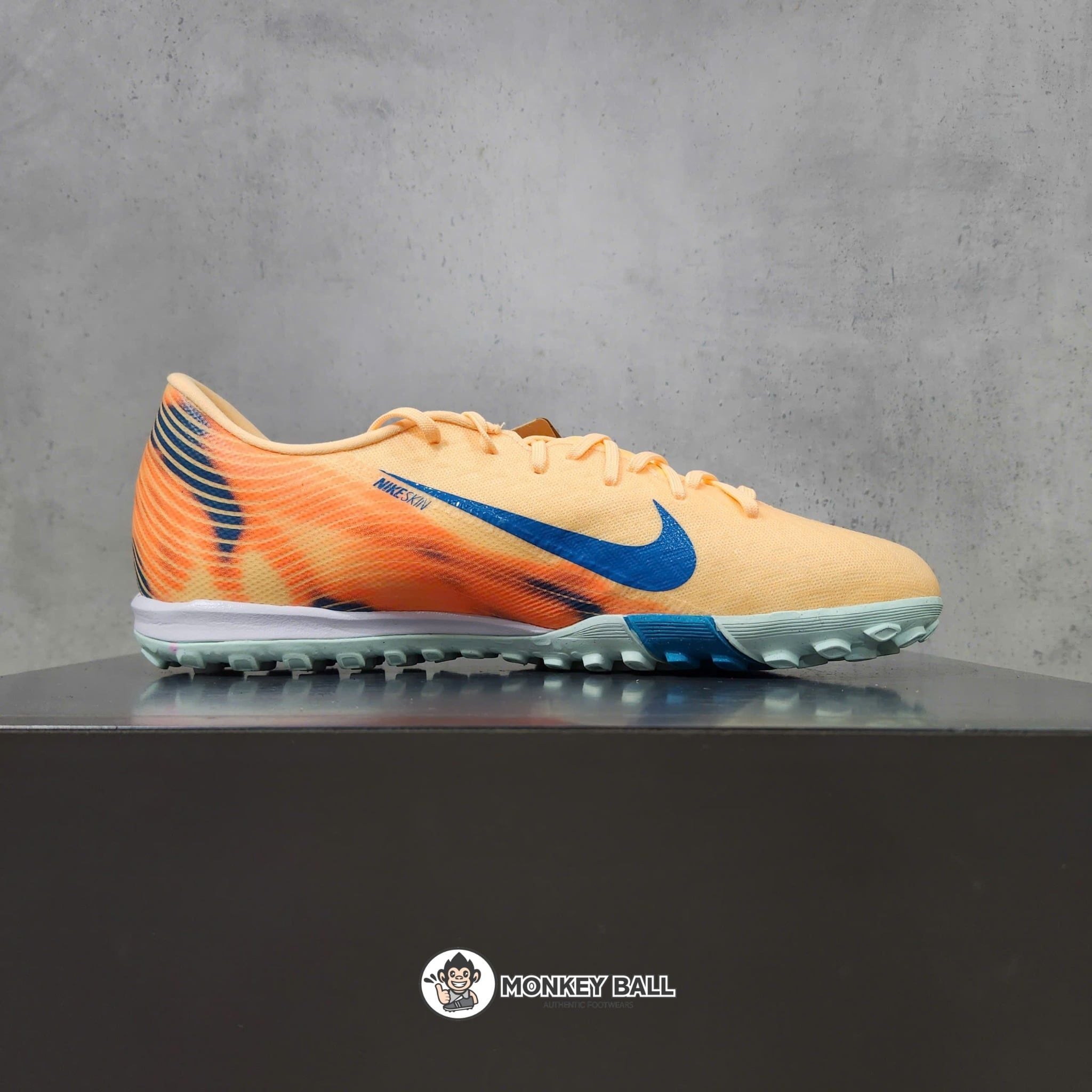 Giày NIKE AIR ZOOM MERCURIAL VAPOR 16 ACADEMY TF MBAPPE PERSONAL EDITION - MELON TINT/NEO TURQUOISE/IGLOO 