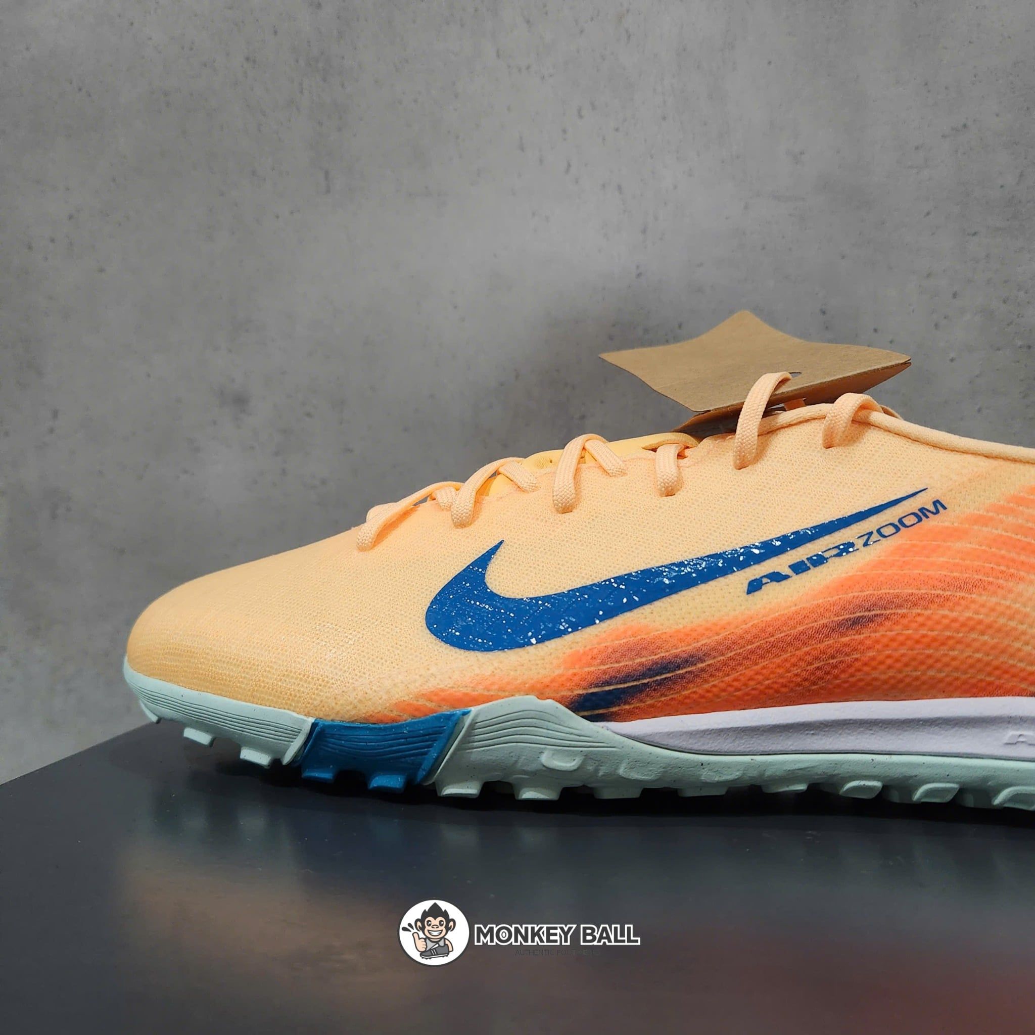  Giày NIKE AIR ZOOM MERCURIAL VAPOR 16 ACADEMY TF MBAPPE PERSONAL EDITION - MELON TINT/NEO TURQUOISE/IGLOO 