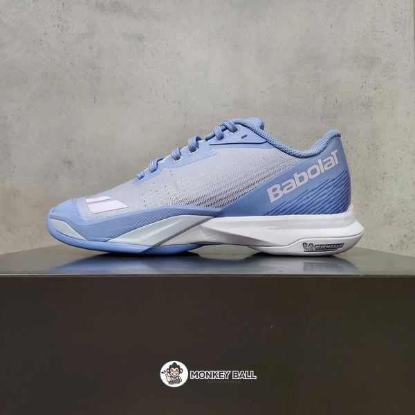  Giày Pickleball Babolat Jet Mach 4 All Court - Xanh/Trắng 