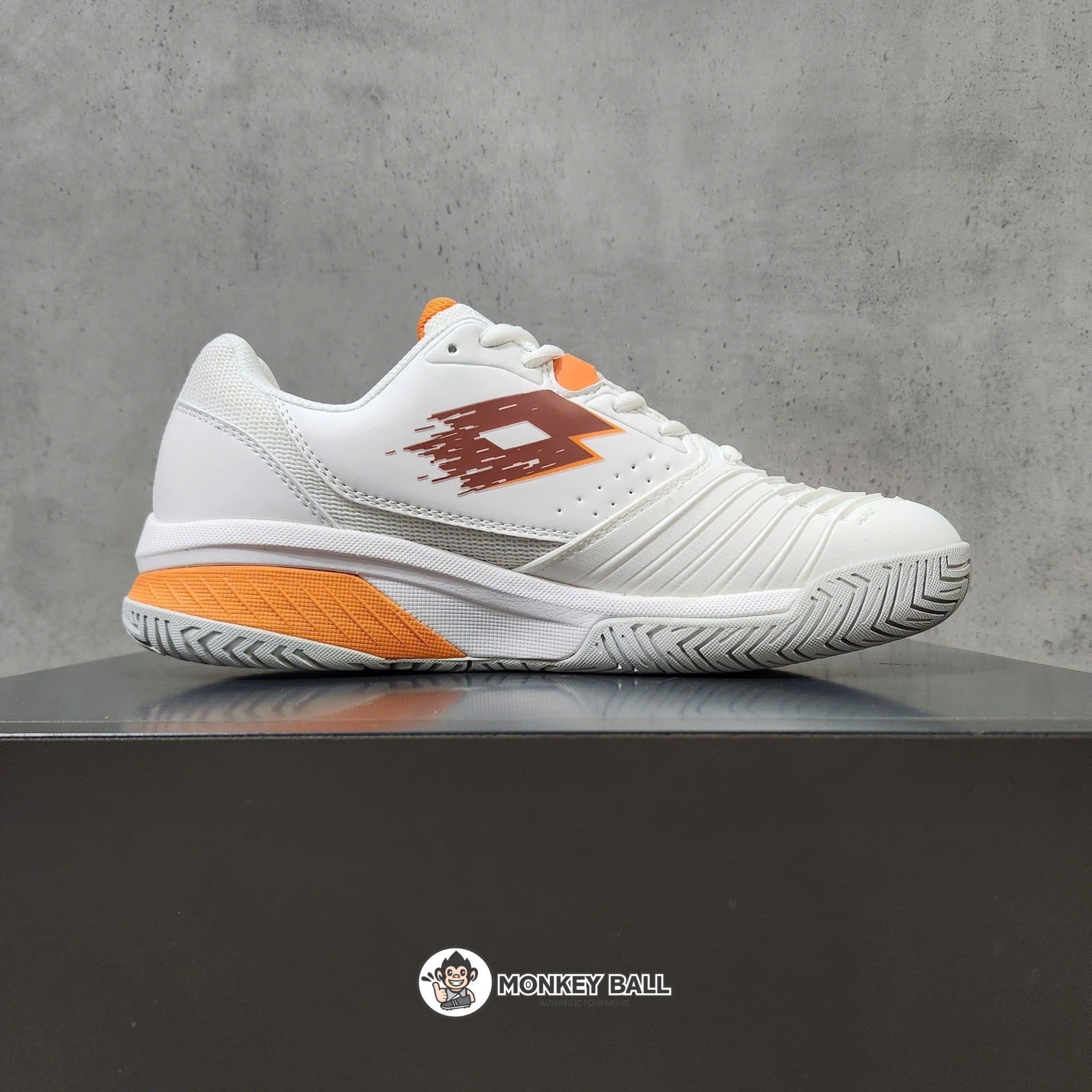  Giày Pickleball Lotto Raptor Hyperpulse 300 SPD - trắng/cam 