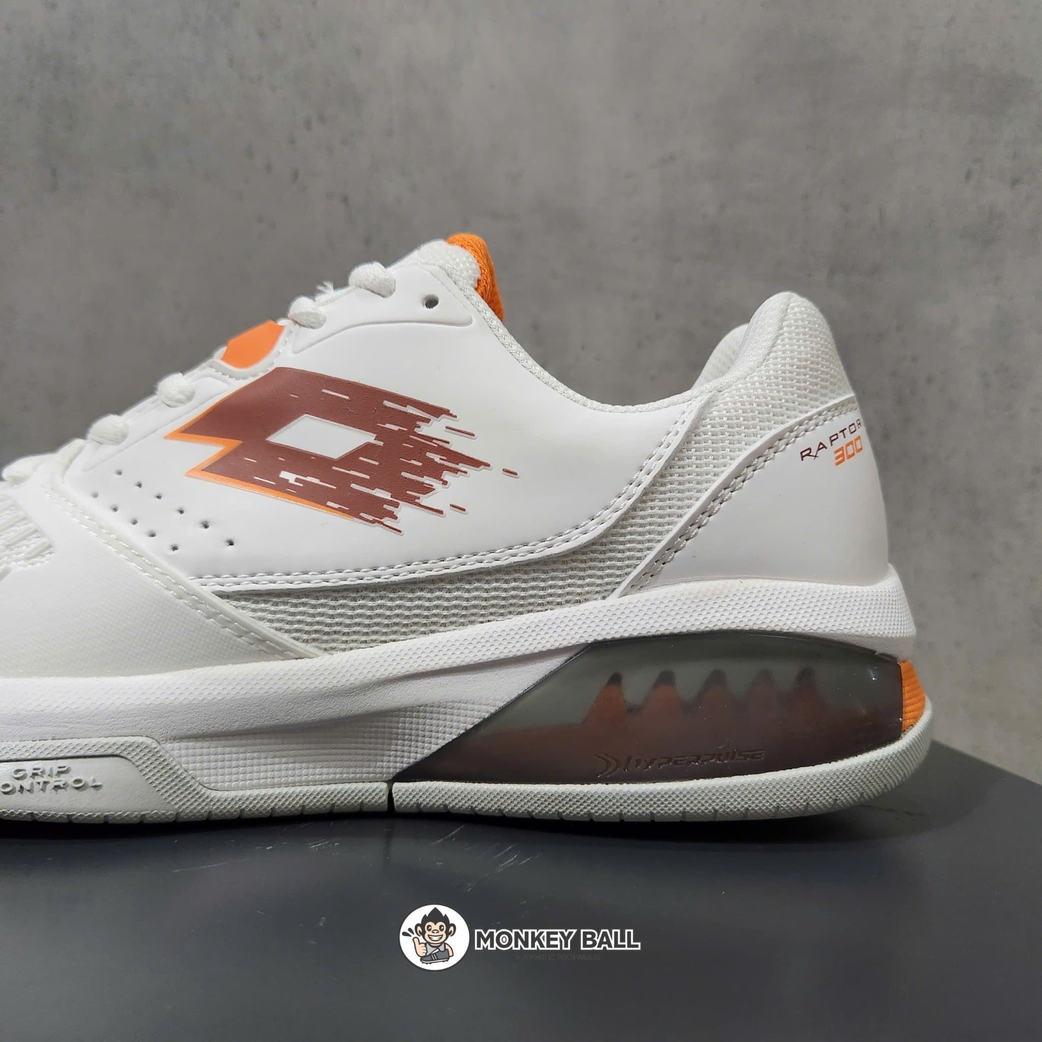  Giày Pickleball Lotto Raptor Hyperpulse 300 SPD - trắng/cam 