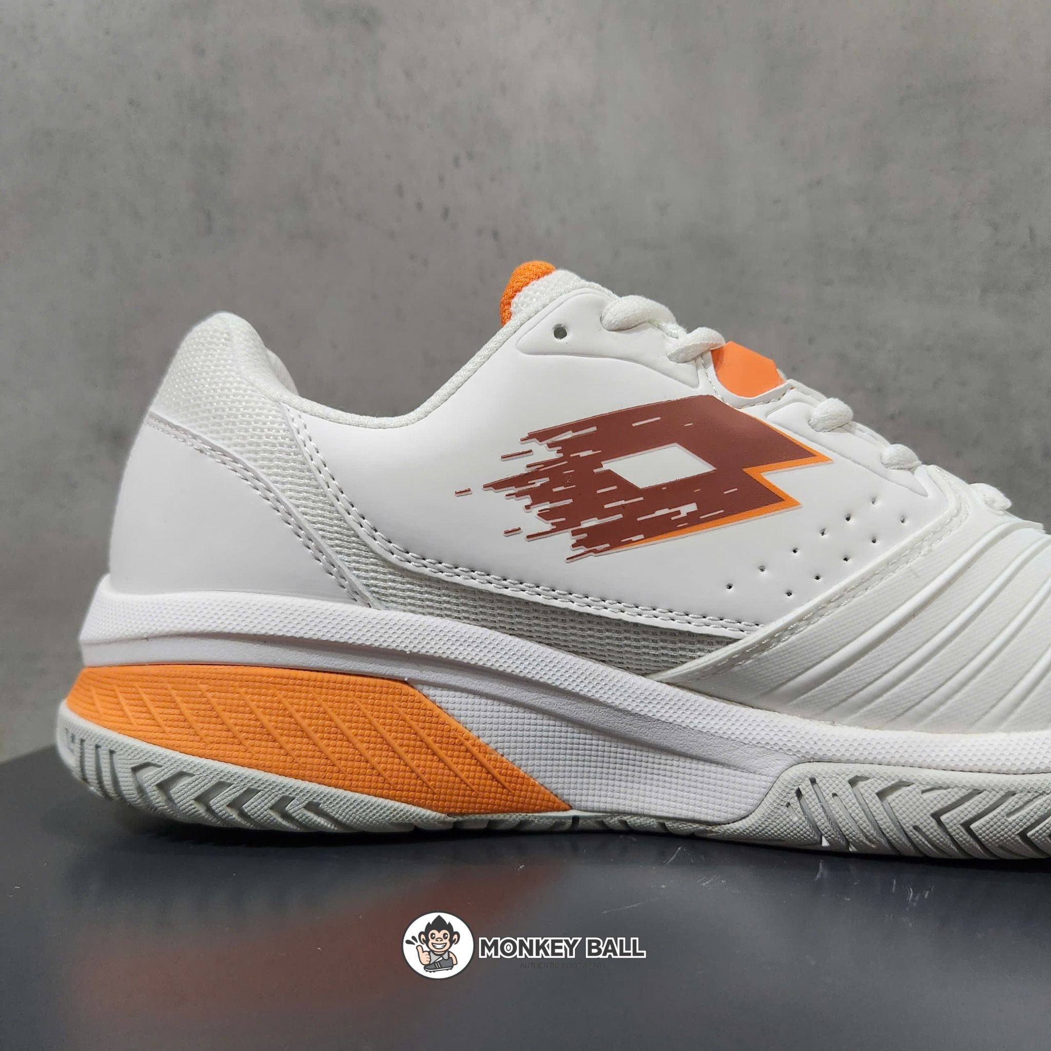  Giày Pickleball Lotto Raptor Hyperpulse 300 SPD - trắng/cam 