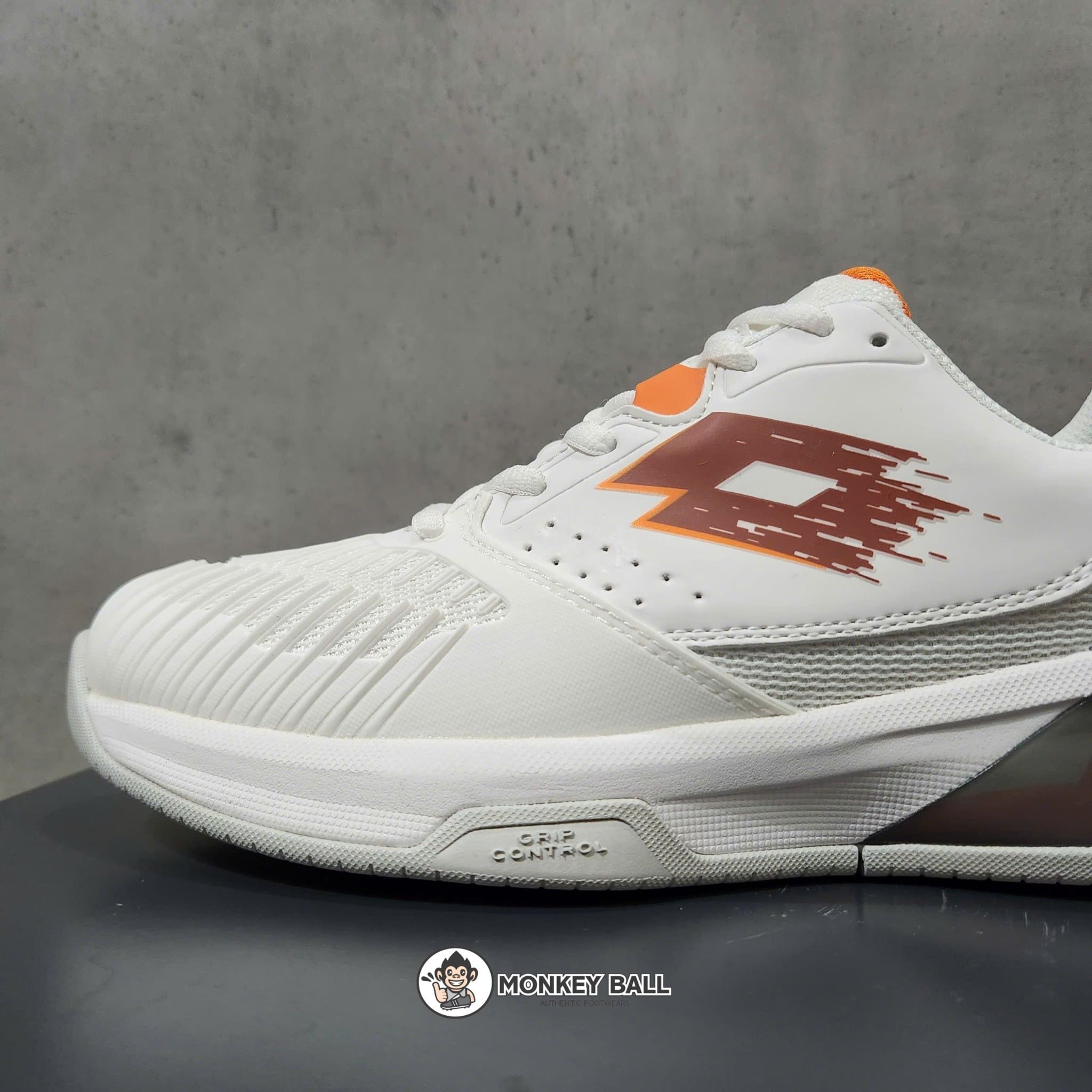 Giày Pickleball Lotto Raptor Hyperpulse 300 SPD - trắng/cam 