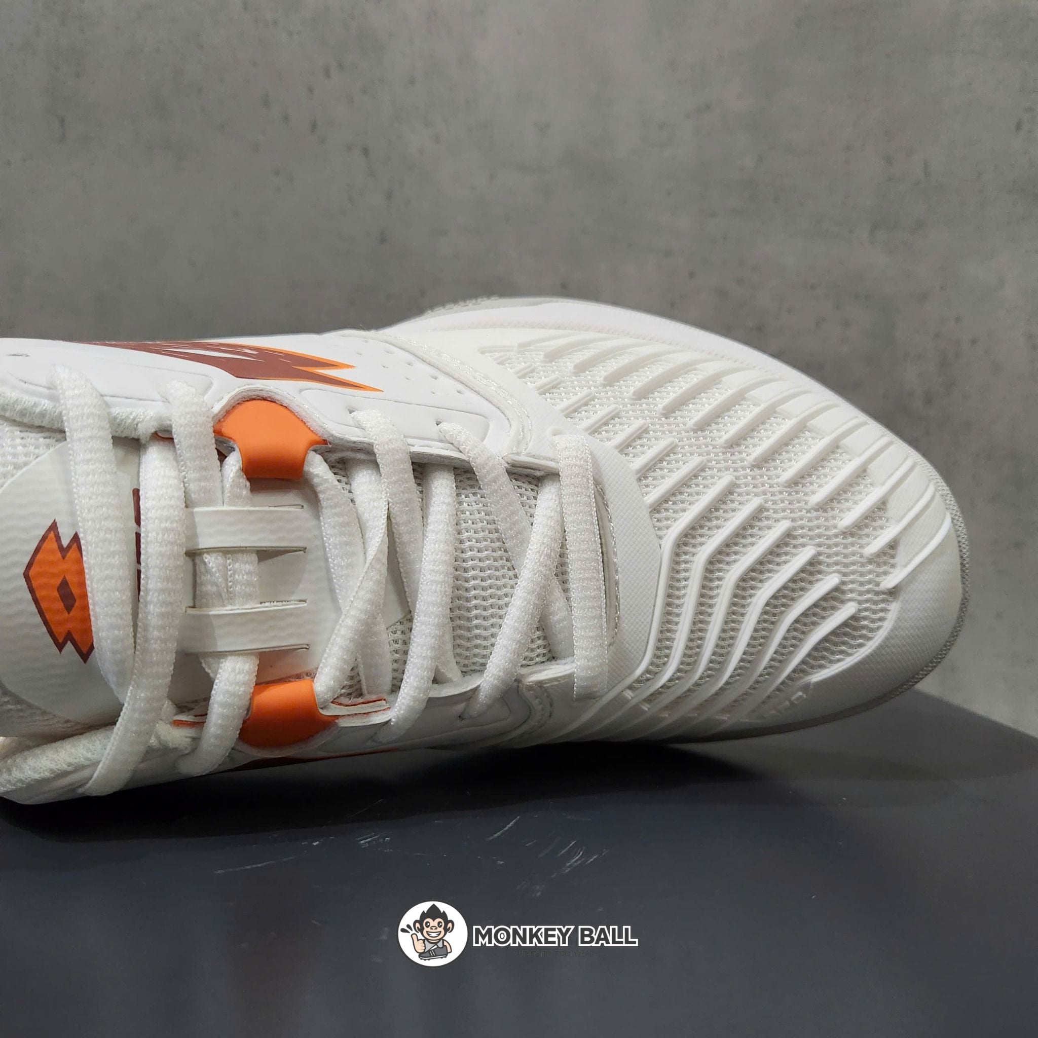  Giày Pickleball Lotto Raptor Hyperpulse 300 SPD - trắng/cam 
