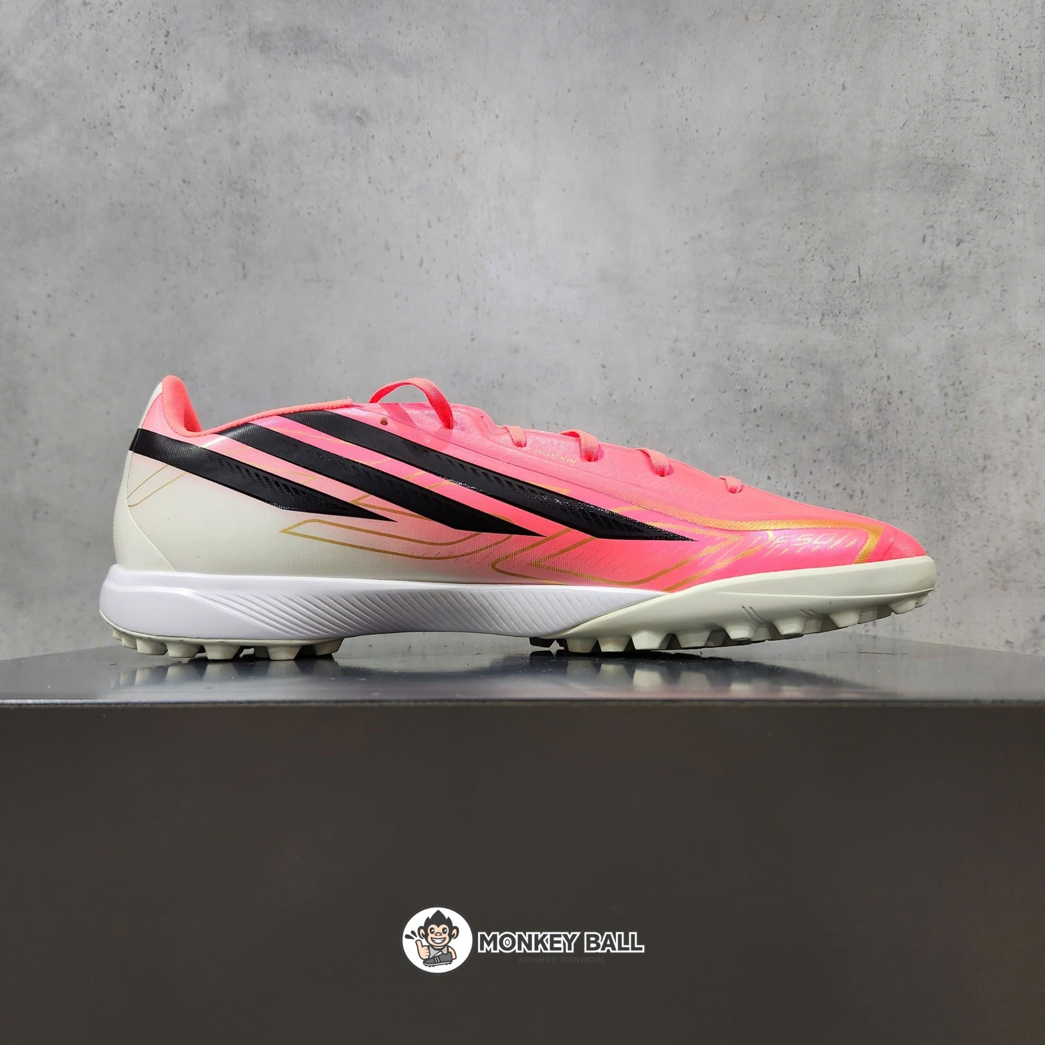  Adidas F50 Hyperfast League TF - IH4582 - Hồng/Trắng 