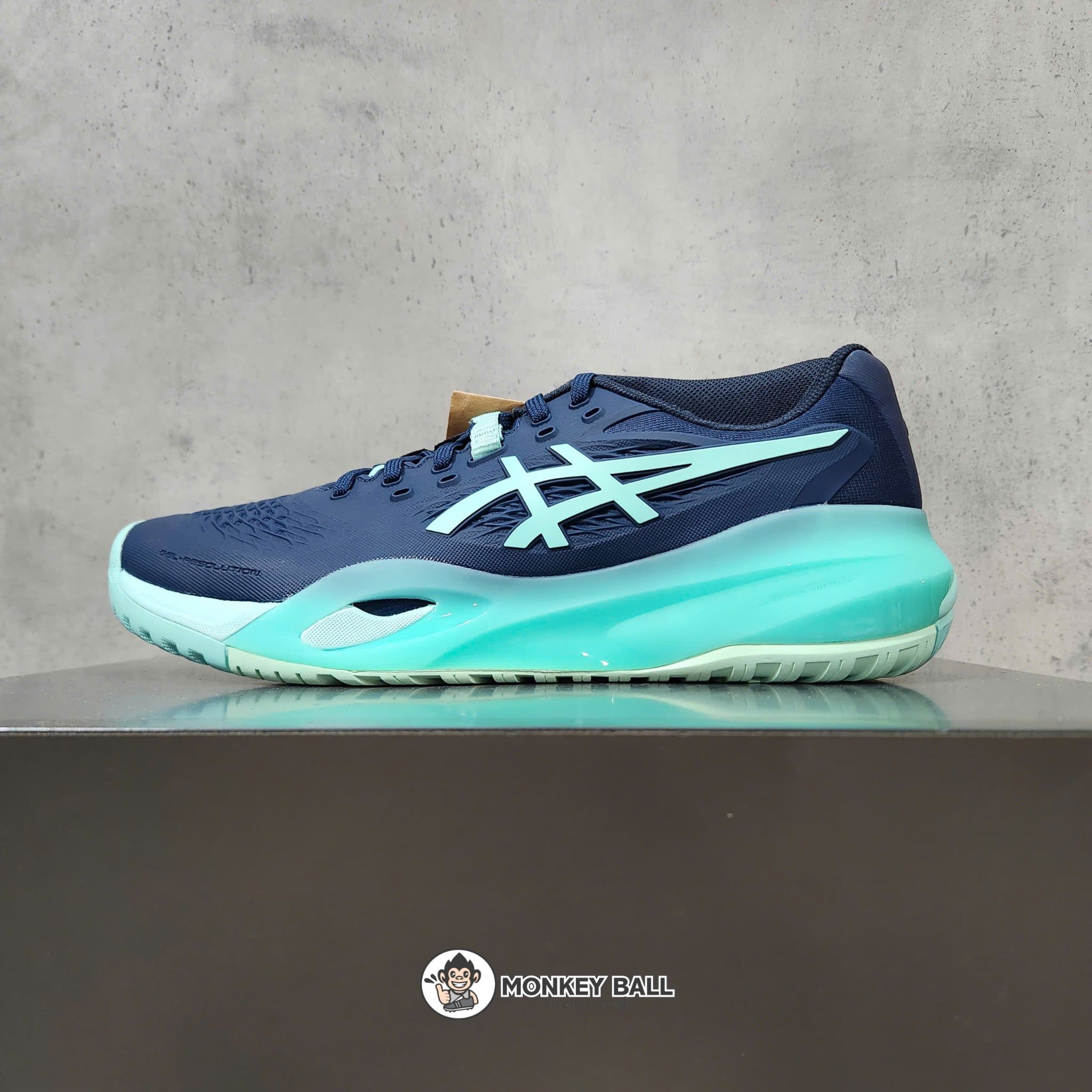  Giày Pickleball Asics Gel Resolution X - 1041A481-404 - Xanh than 