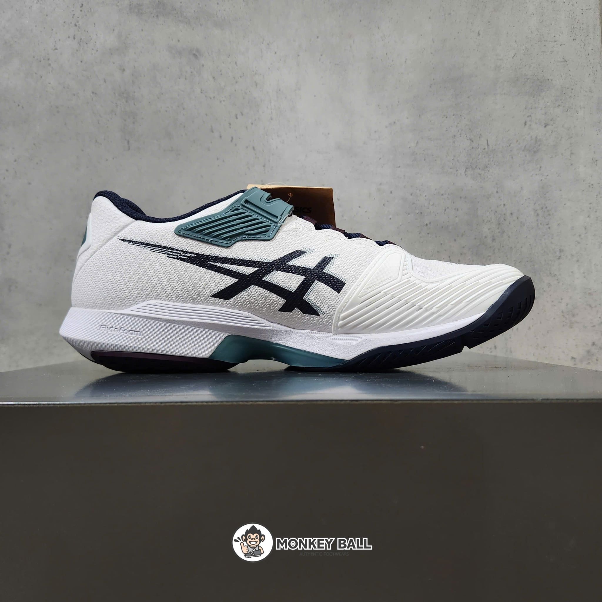  Giày Pickleball Asics Solution Speed FF 4 - 1041A532-102 - Trắng / Xanh lục 