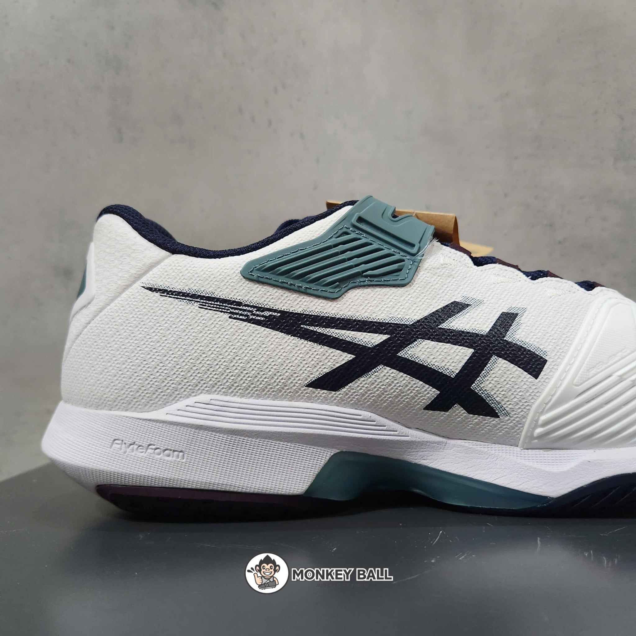  Giày Pickleball Asics Solution Speed FF 4 - 1041A532-102 - Trắng / Xanh lục 