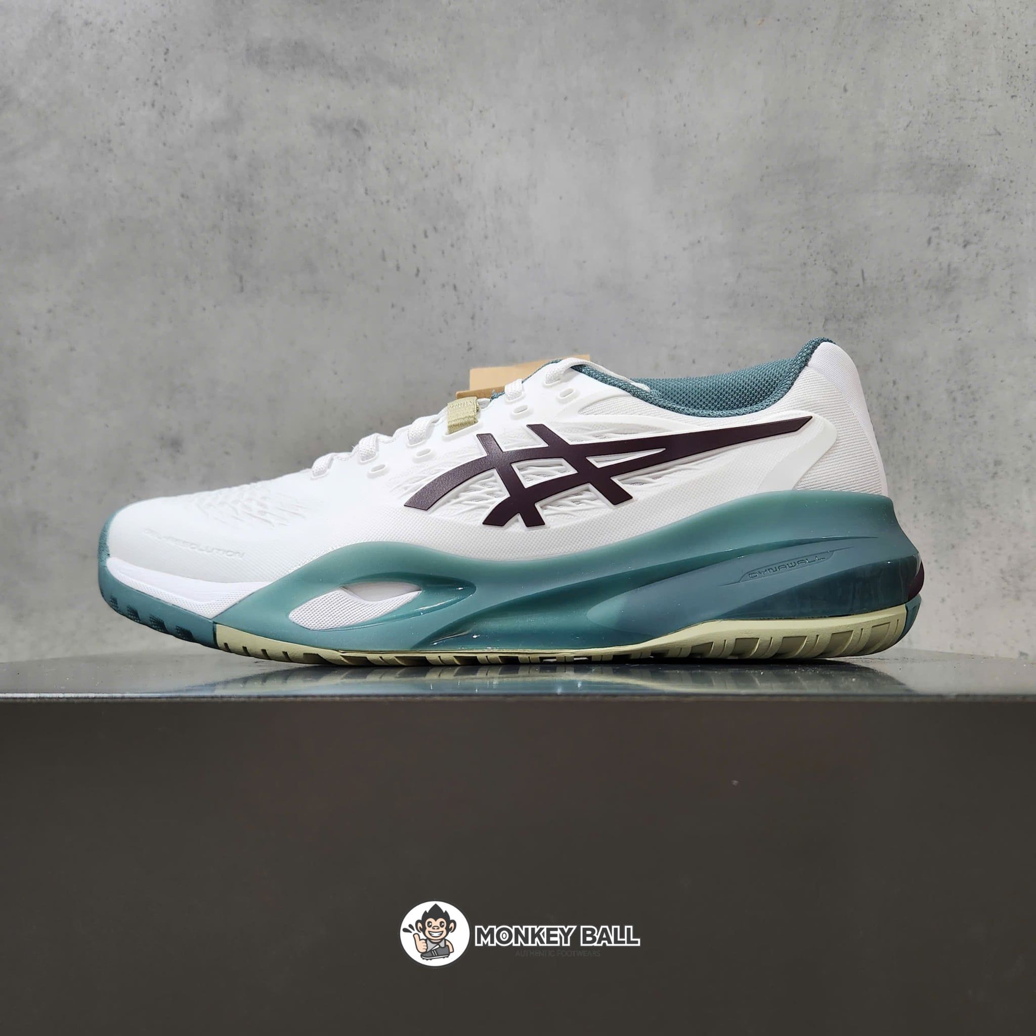  Giày Pickleball Asics Gel Resolution X - 1041A481-104 - Trắng / Xanh lục 