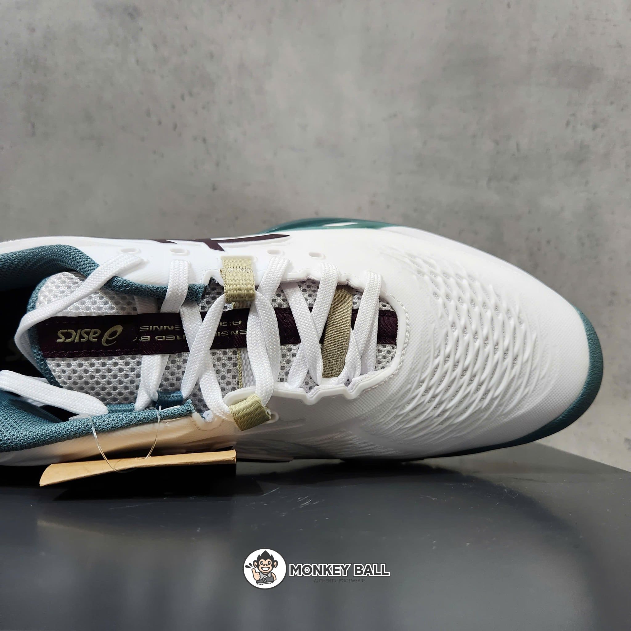  Giày Pickleball Asics Gel Resolution X - 1041A481-104 - Trắng / Xanh lục 