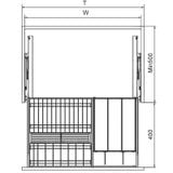 Giá Bát Đĩa Nhôm Sơn Tĩnh Điện 900mm Eurogold EUM6190G – Giải Pháp Lưu Trữ Sang Trọng, Tiện Nghi Cho Mọi Gian Bếp