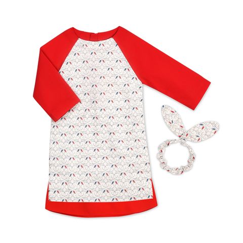  Áo dài bé gái - AD1351 