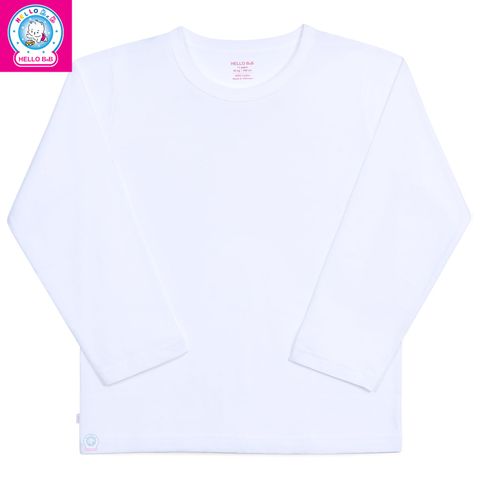  Áo Cổ Bo Dài Tay Trắng Bigsize 1411 - HELLO BnB 
