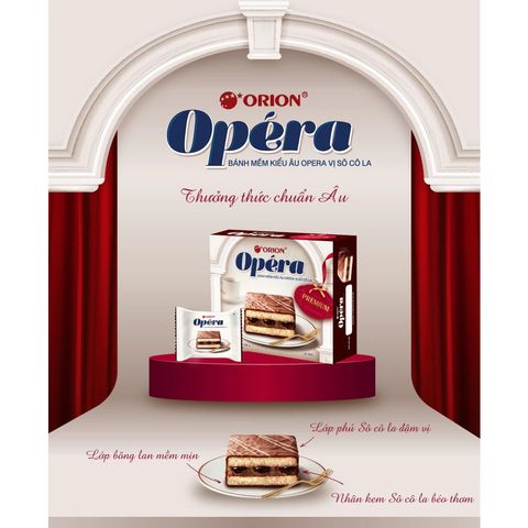  Bánh Orion Opera vị socola (10 gói x 28g) 