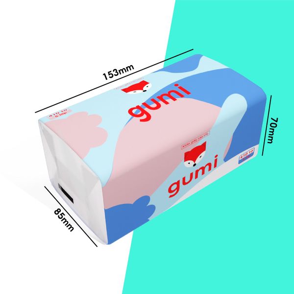  Khăn giấy rút Gumi 5 lớp loại lớn (410 tờ/5) 