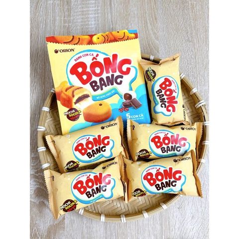  Bánh con cá bống bang mochi socola đậu đỏ Orion (Gói 5 cái) 