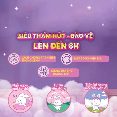  Băng vệ sinh Diana ban đêm dạng quần size M - L (5 miếng) 