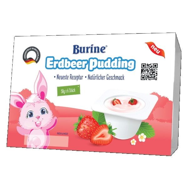 Pudding Burine vị vani / dâu dành cho trẻ từ 6 tháng tuổi 