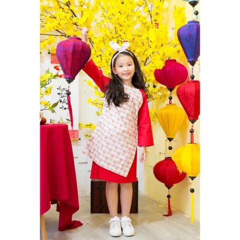  Áo dài bé gái - AD1351 