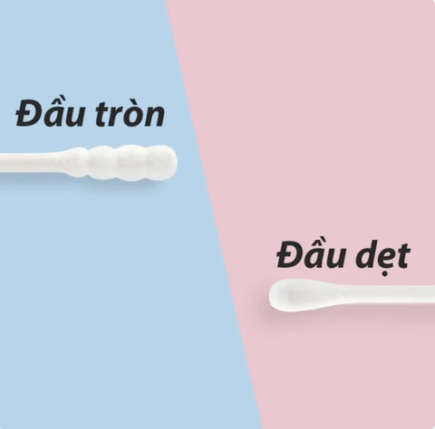  Tăm bông Misuta đầu xoắn và dệt (200 cây) 